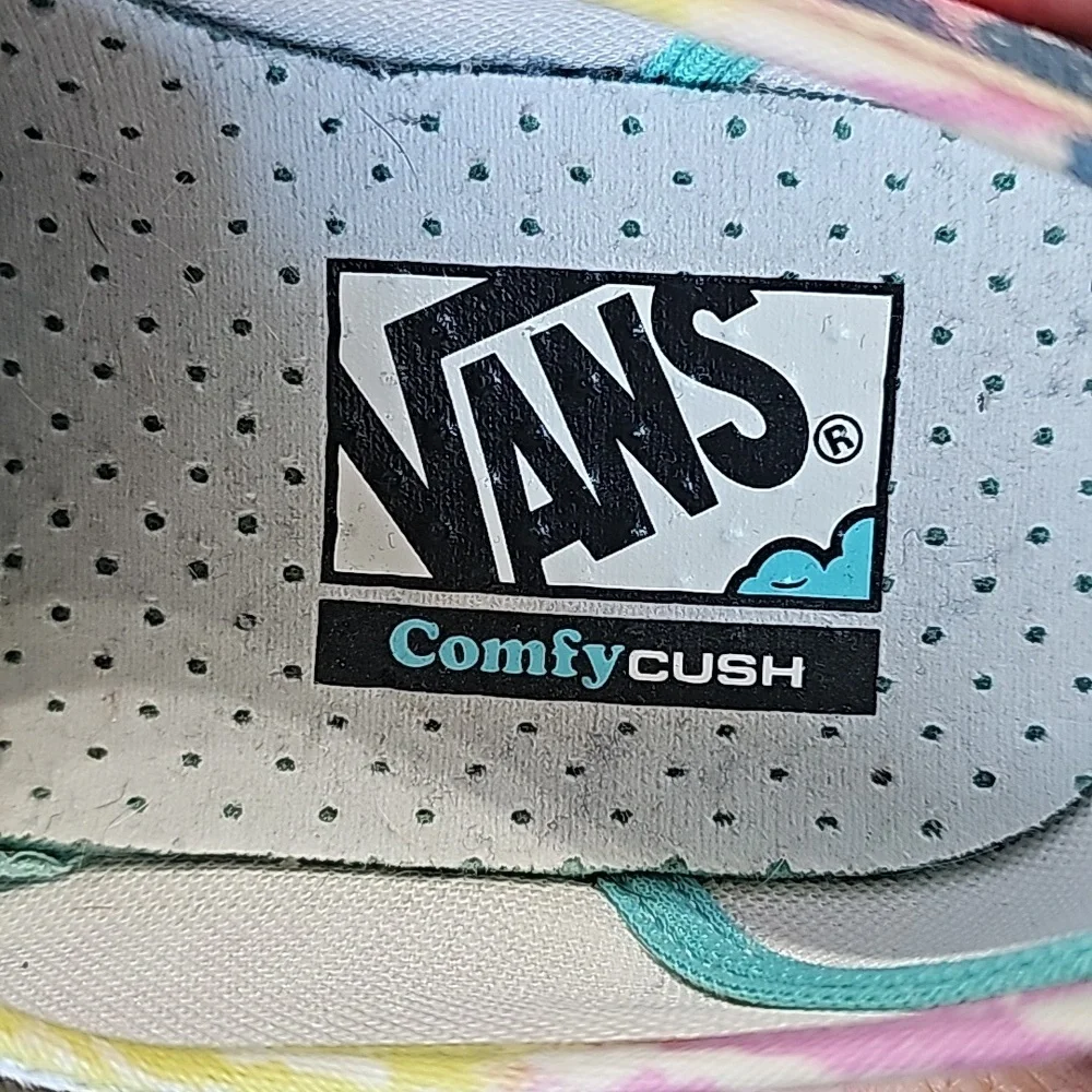 Vans Unisex tie dye sneakers womans size 8.5 or mens 7 - Picture 6 of 11